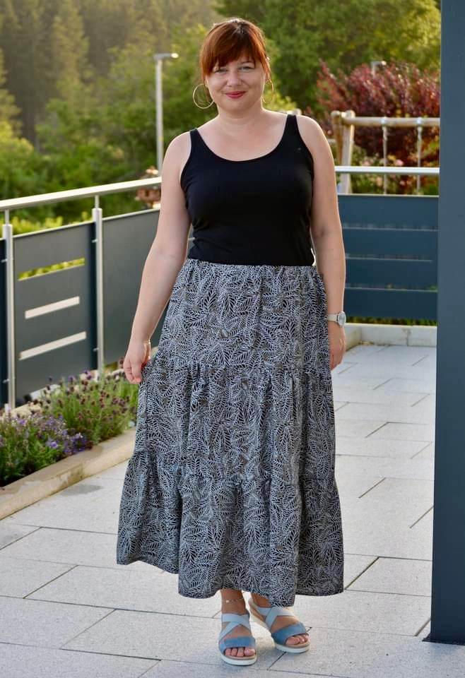 Schnittmuster Stufenrock ESCADARIA (32-58) : - Sewando