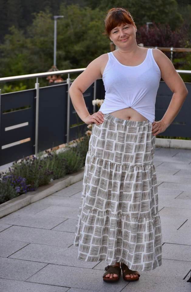 Schnittmuster Stufenrock ESCADARIA (32-58) : - Sewando