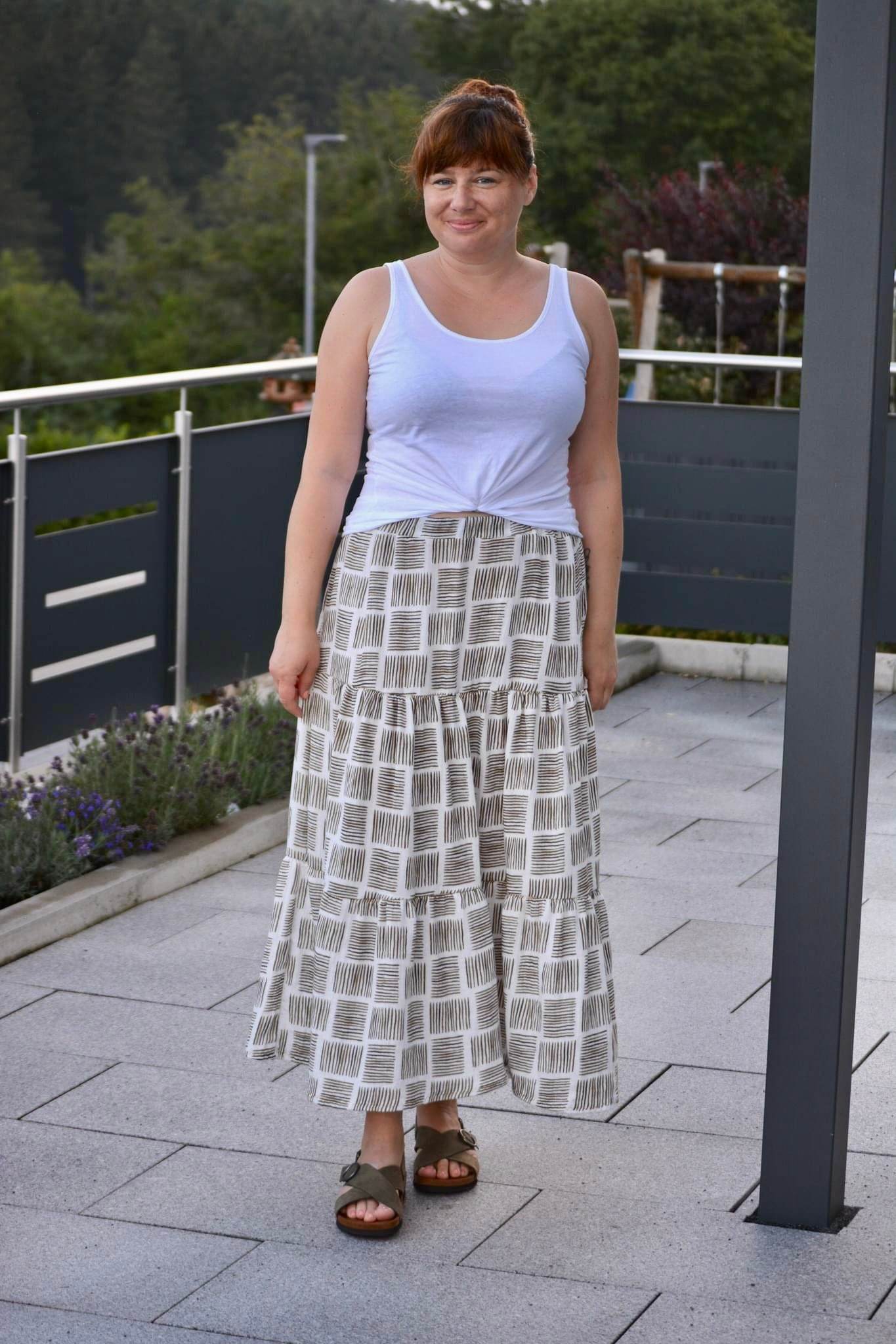 Schnittmuster Stufenrock ESCADARIA (32-58) : - Sewando