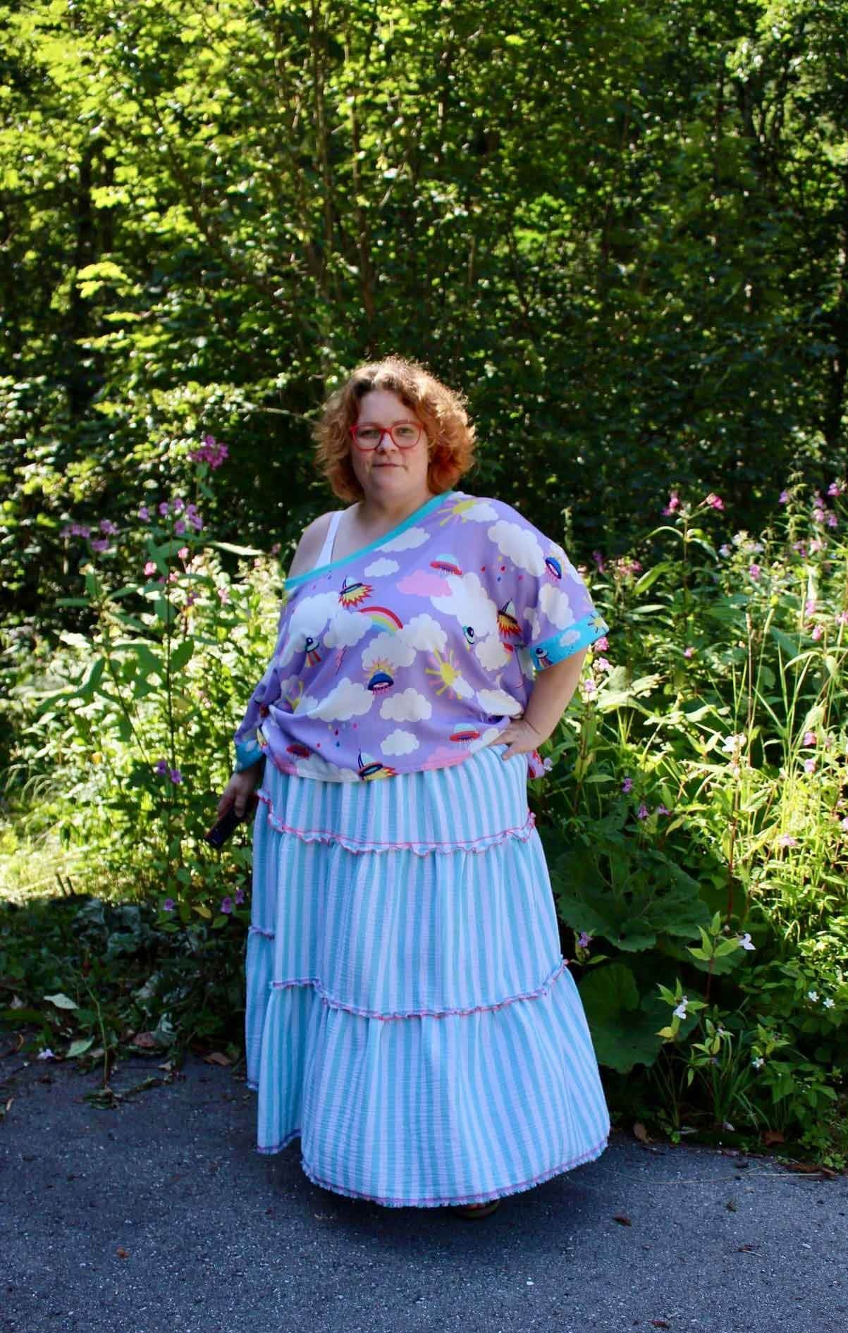 Schnittmuster Stufenrock ESCADARIA (32-58) : - Sewando