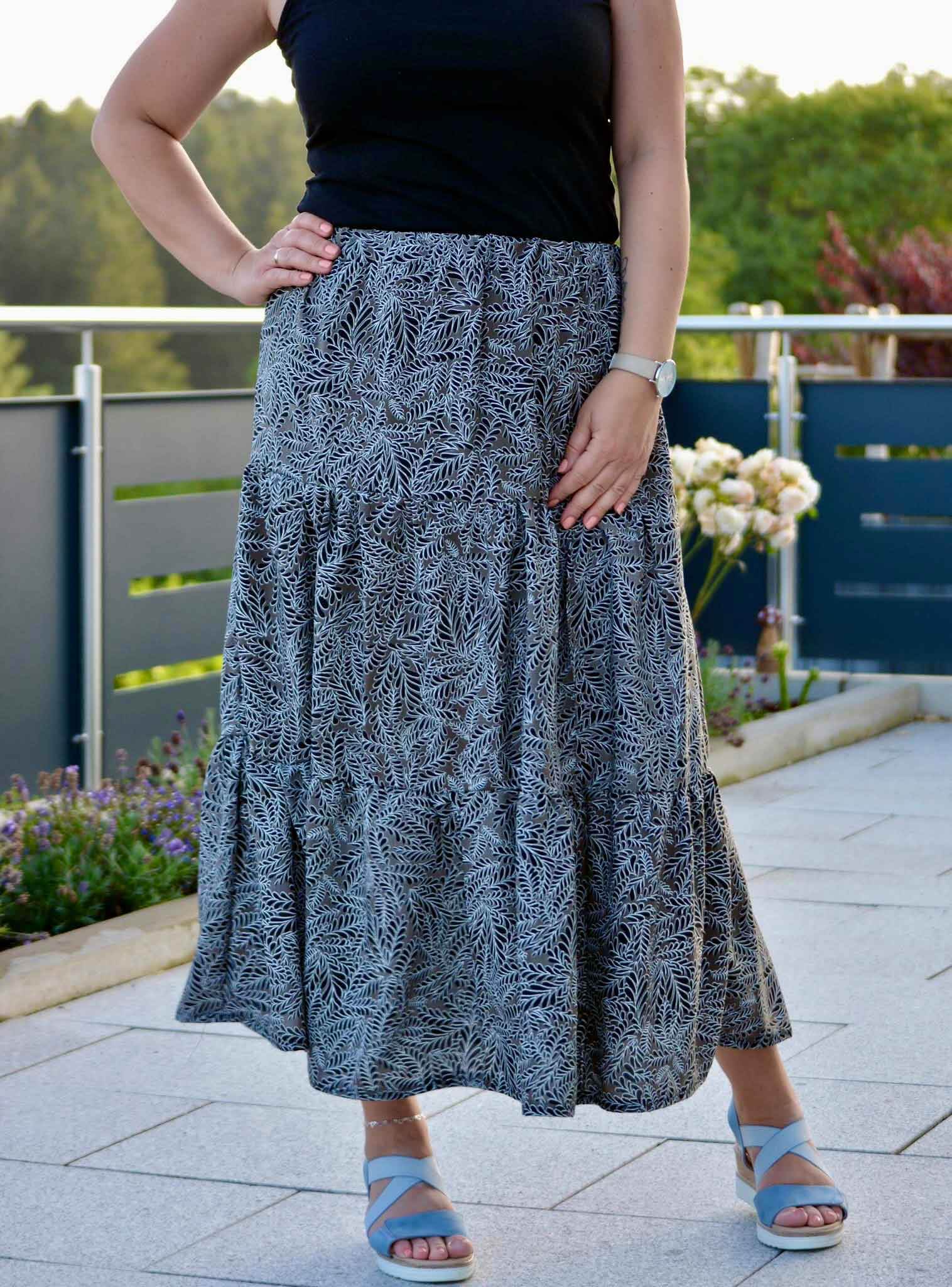 Schnittmuster Stufenrock ESCADARIA (32-58) : - Sewando