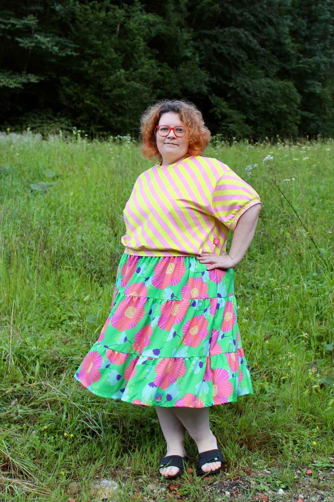 Schnittmuster Stufenrock ESCADARIA (32-58) : - Sewando