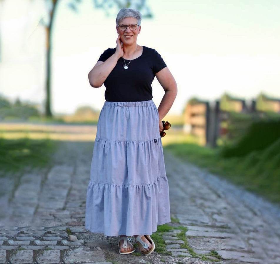 Schnittmuster Stufenrock ESCADARIA (32-58) : - Sewando