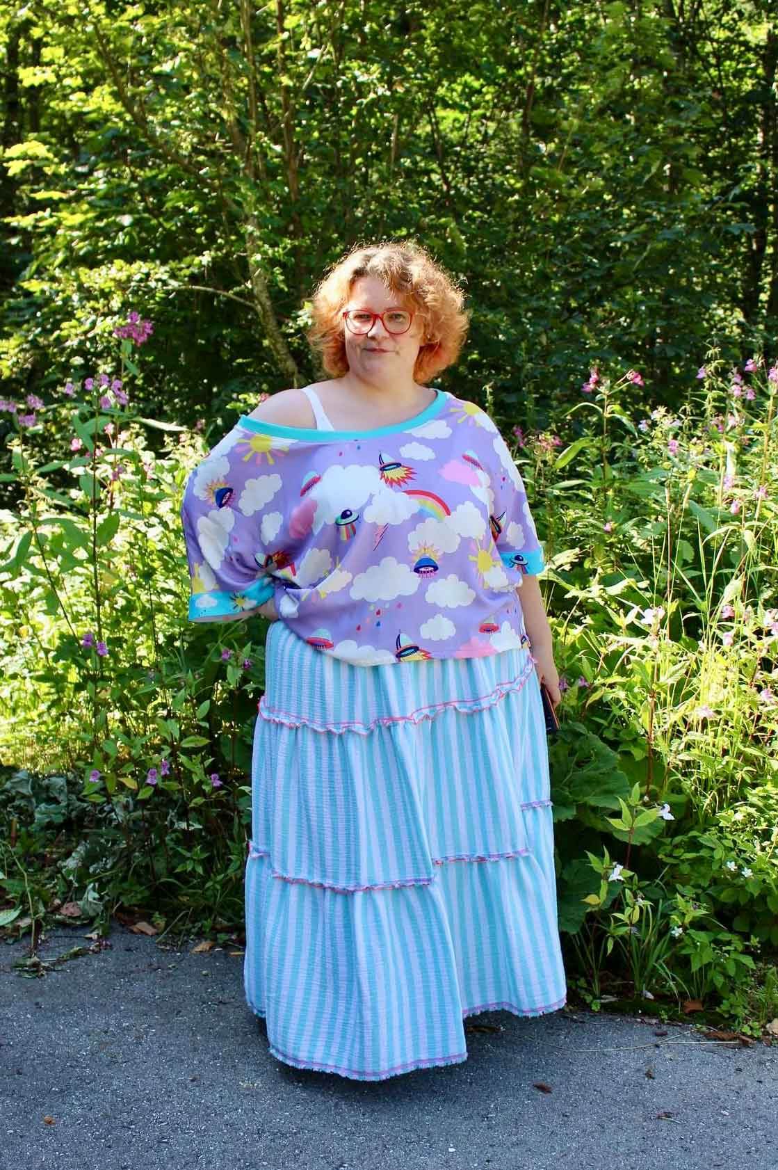 Schnittmuster Stufenrock ESCADARIA (32-58) : - Sewando