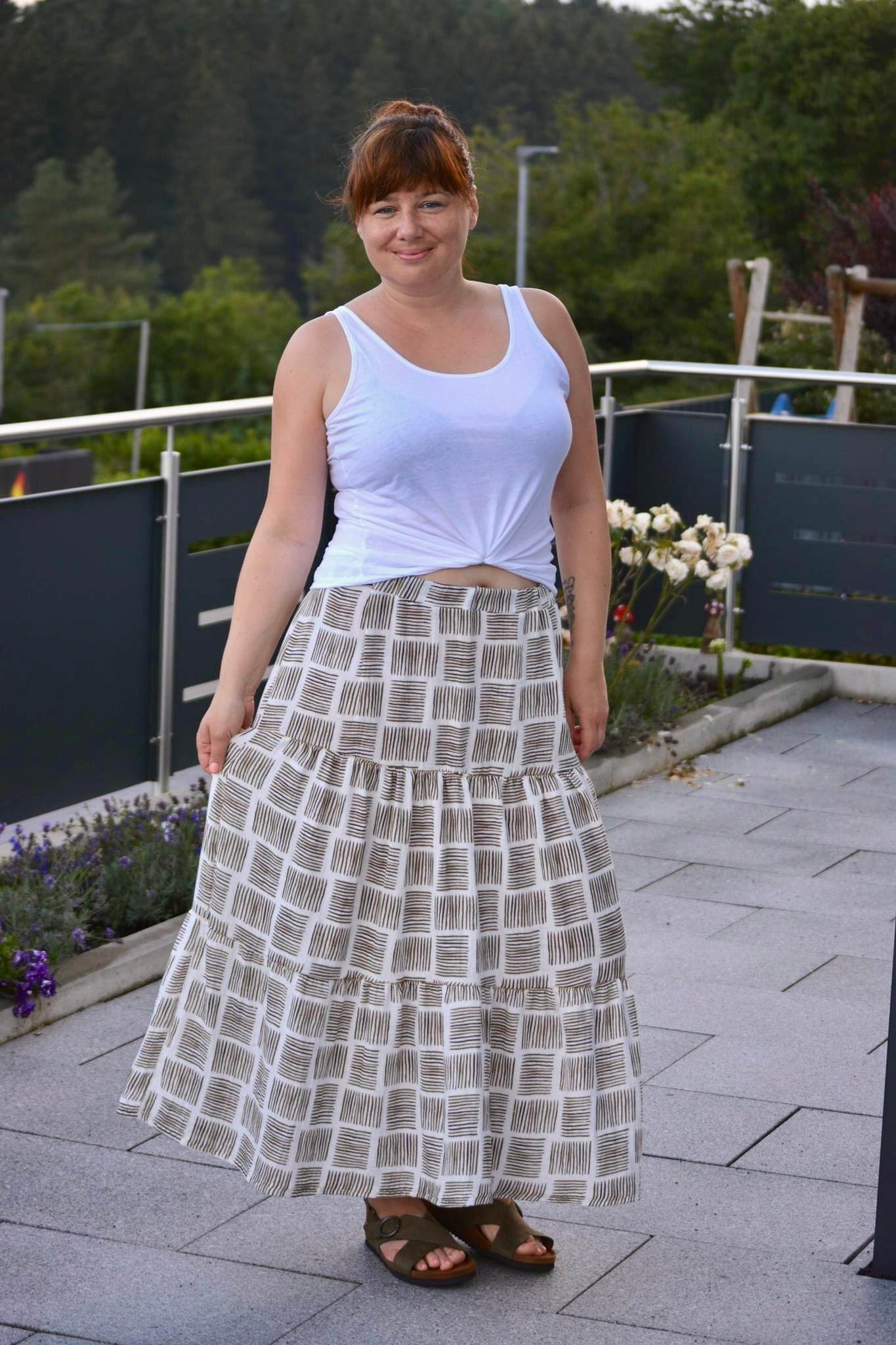 Schnittmuster Stufenrock ESCADARIA (32-58) : - Sewando