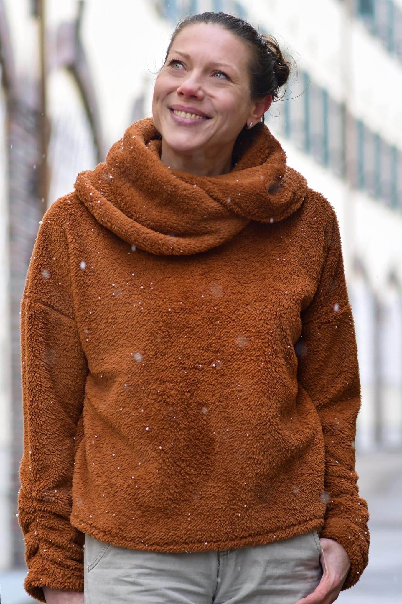 Schnittmuster Oversize Sweater LARANJA (34-58) : - Sewando