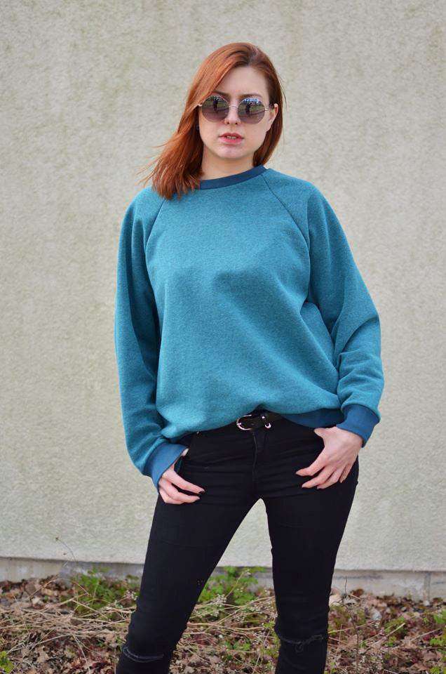 Schnittmuster Oversize Raglansweater PAPAYA (34-60) : - Sewando