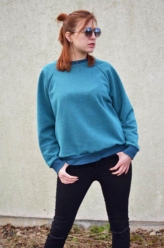 Schnittmuster Oversize Raglansweater PAPAYA (34-60) : - Sewando