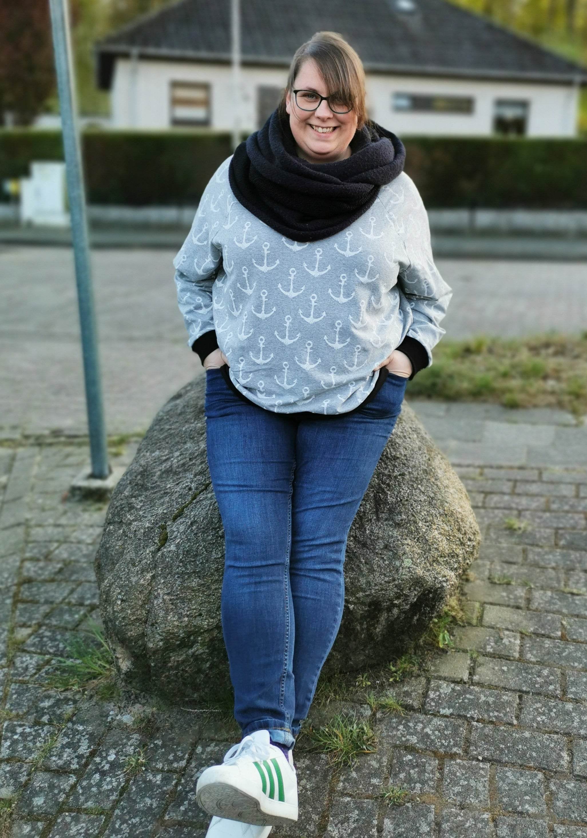 Schnittmuster Oversize Raglansweater PAPAYA (34-60) : - Sewando