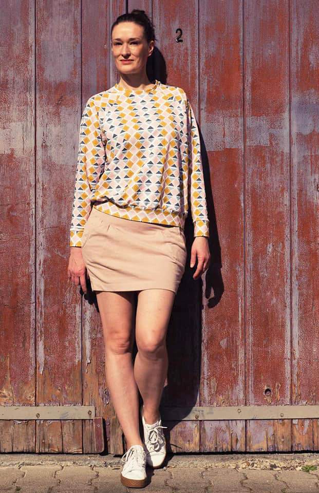 Schnittmuster Oversize Raglansweater PAPAYA (34-60) : - Sewando