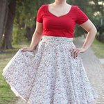 Schnittmuster Tellerrock mit Petticoat AVARITIA (34-58) : - Sewando