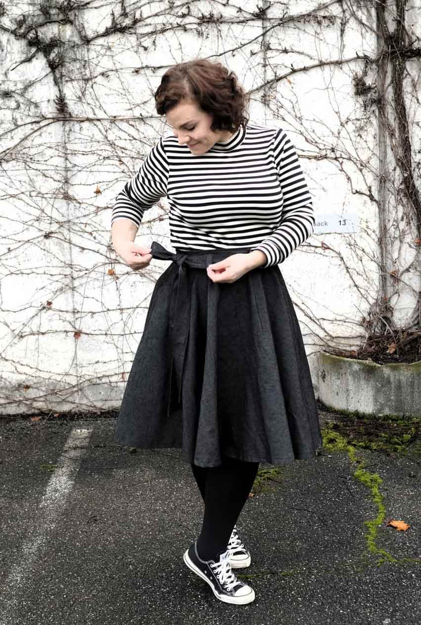 Schnittmuster Tellerrock mit Petticoat AVARITIA (34-58) : - Sewando