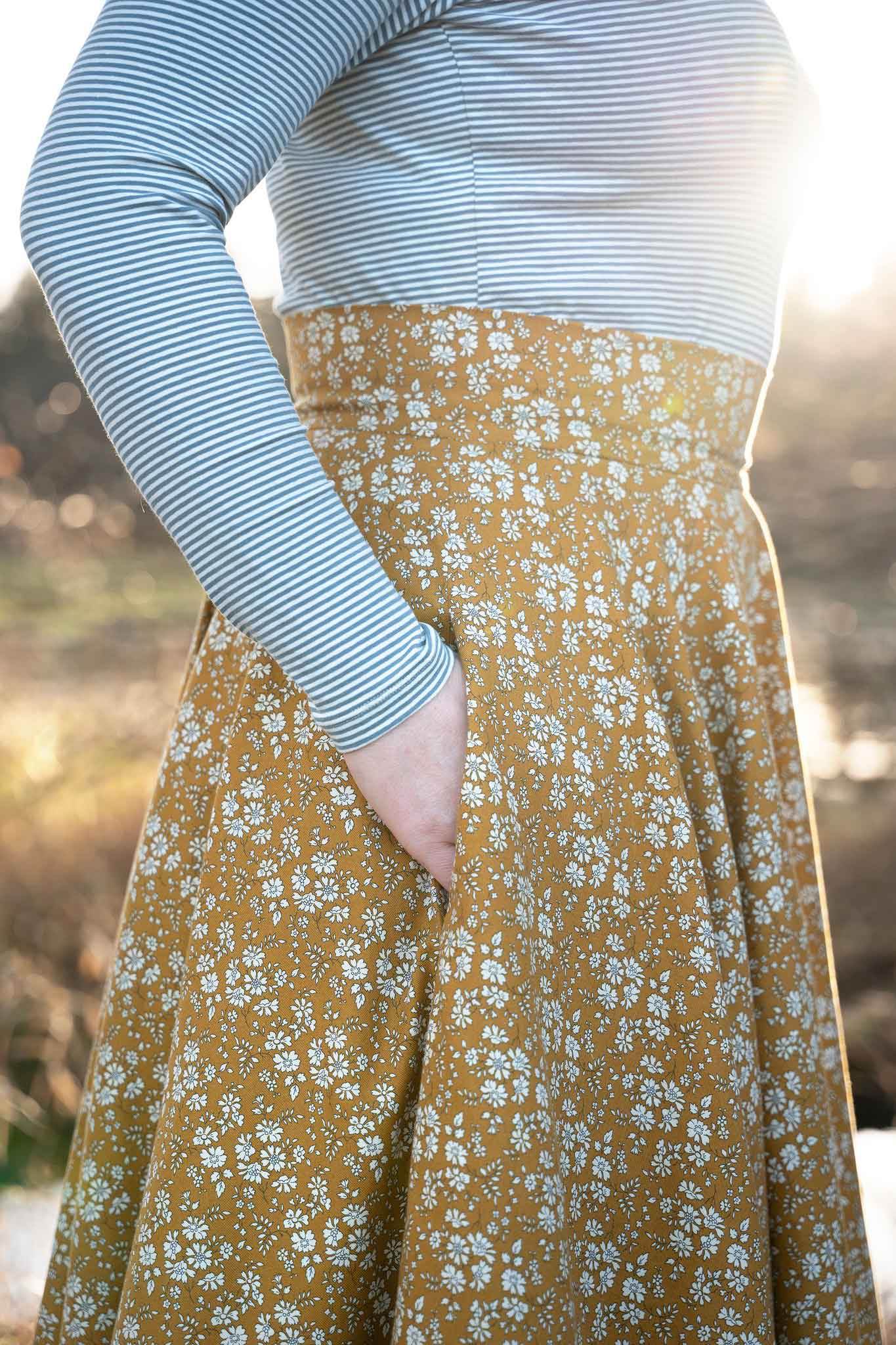 Schnittmuster Tellerrock mit Petticoat AVARITIA (34-58) : - Sewando