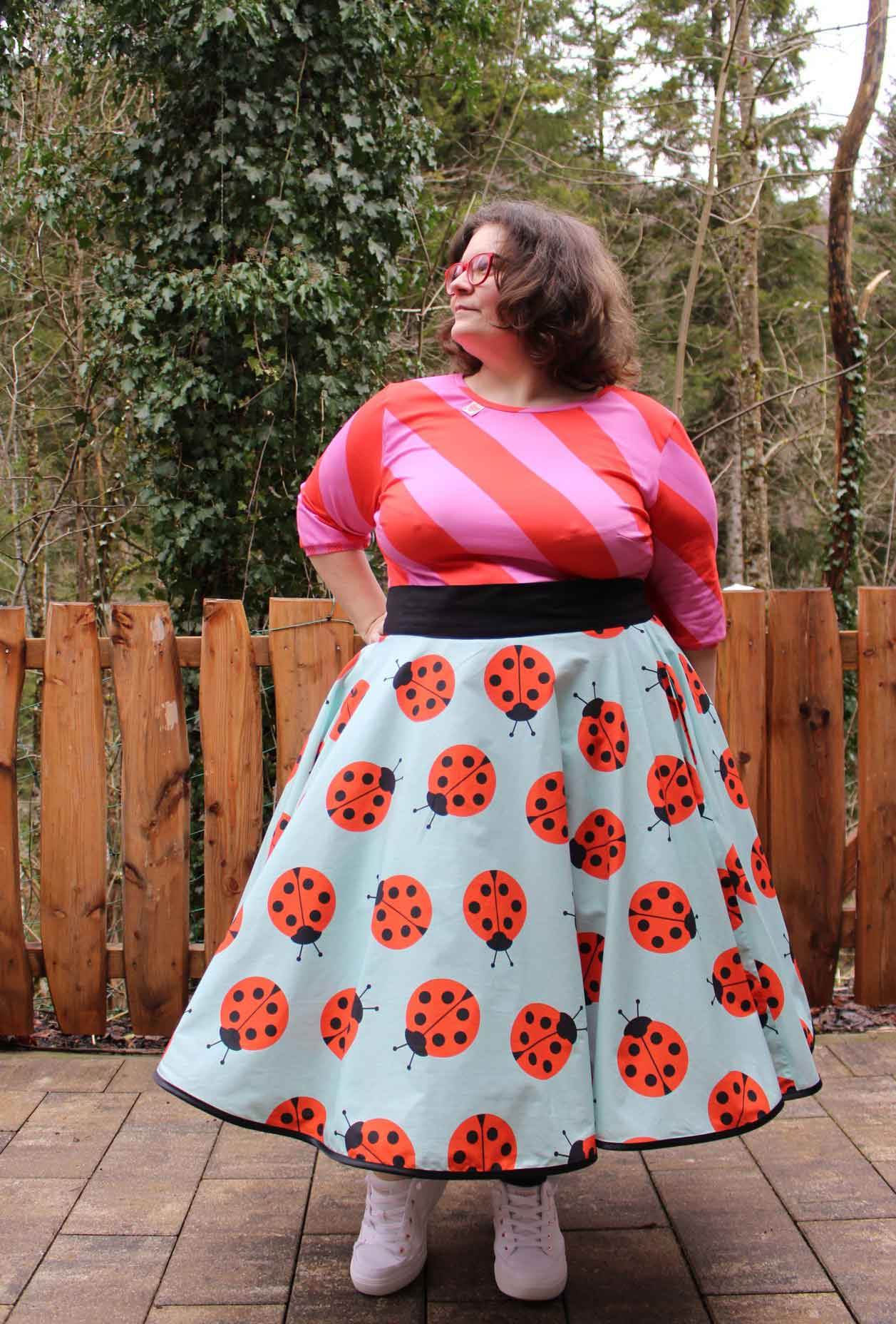 Schnittmuster Tellerrock mit Petticoat AVARITIA (34-58) : - Sewando