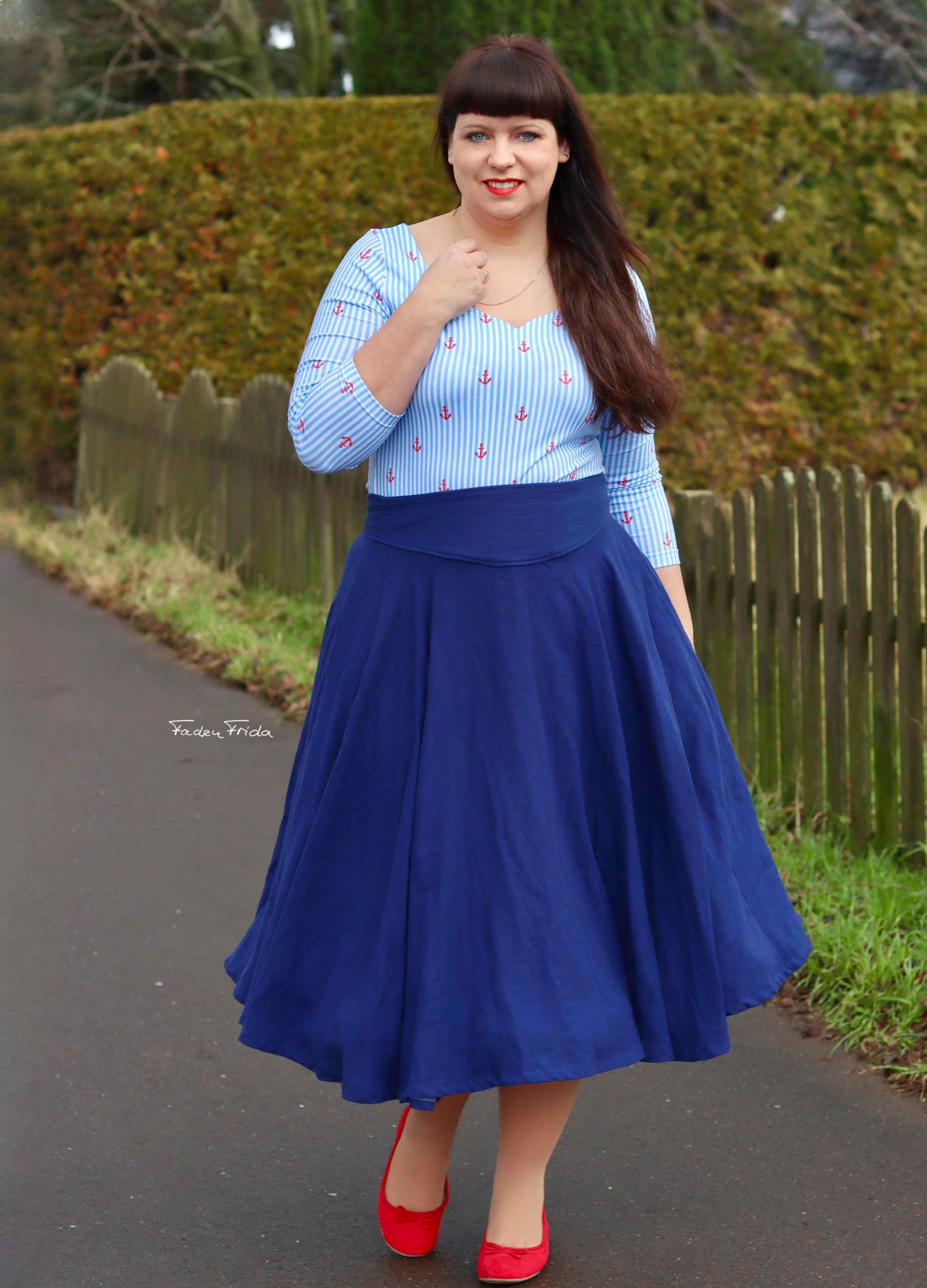 Schnittmuster Tellerrock mit Petticoat AVARITIA (34-58) : - Sewando