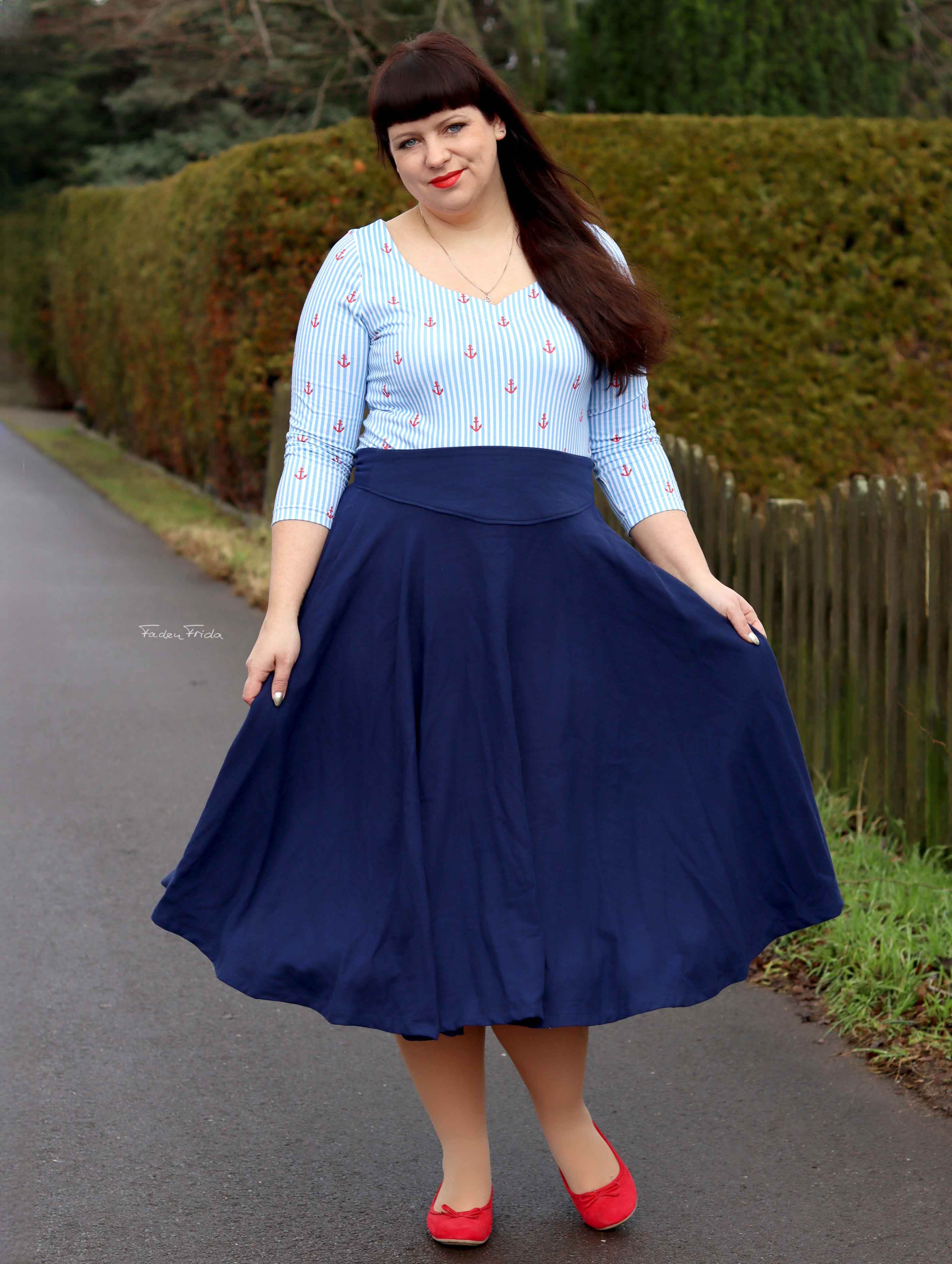 Schnittmuster Tellerrock mit Petticoat AVARITIA (34-58) : - Sewando