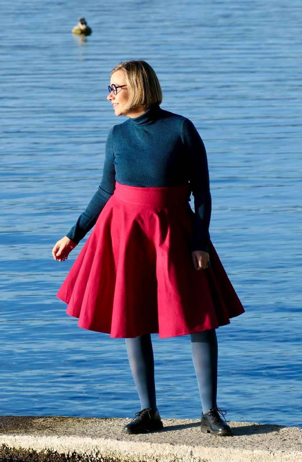 Schnittmuster Tellerrock mit Petticoat AVARITIA (34-58) : - Sewando