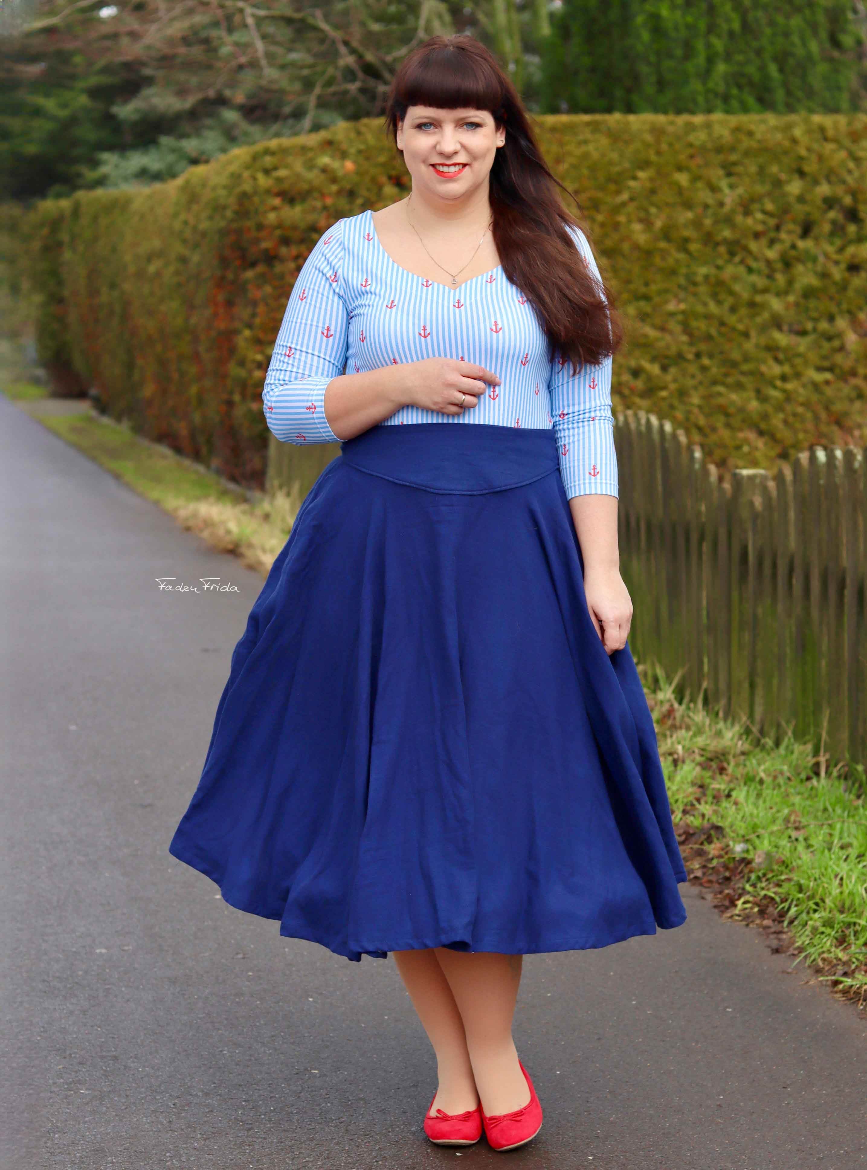 Schnittmuster Tellerrock mit Petticoat AVARITIA (34-58) : - Sewando