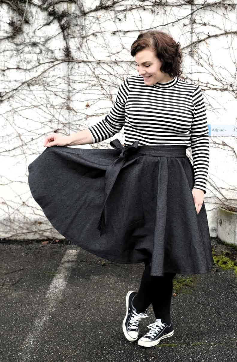 Schnittmuster Tellerrock mit Petticoat AVARITIA (34-58) : - Sewando