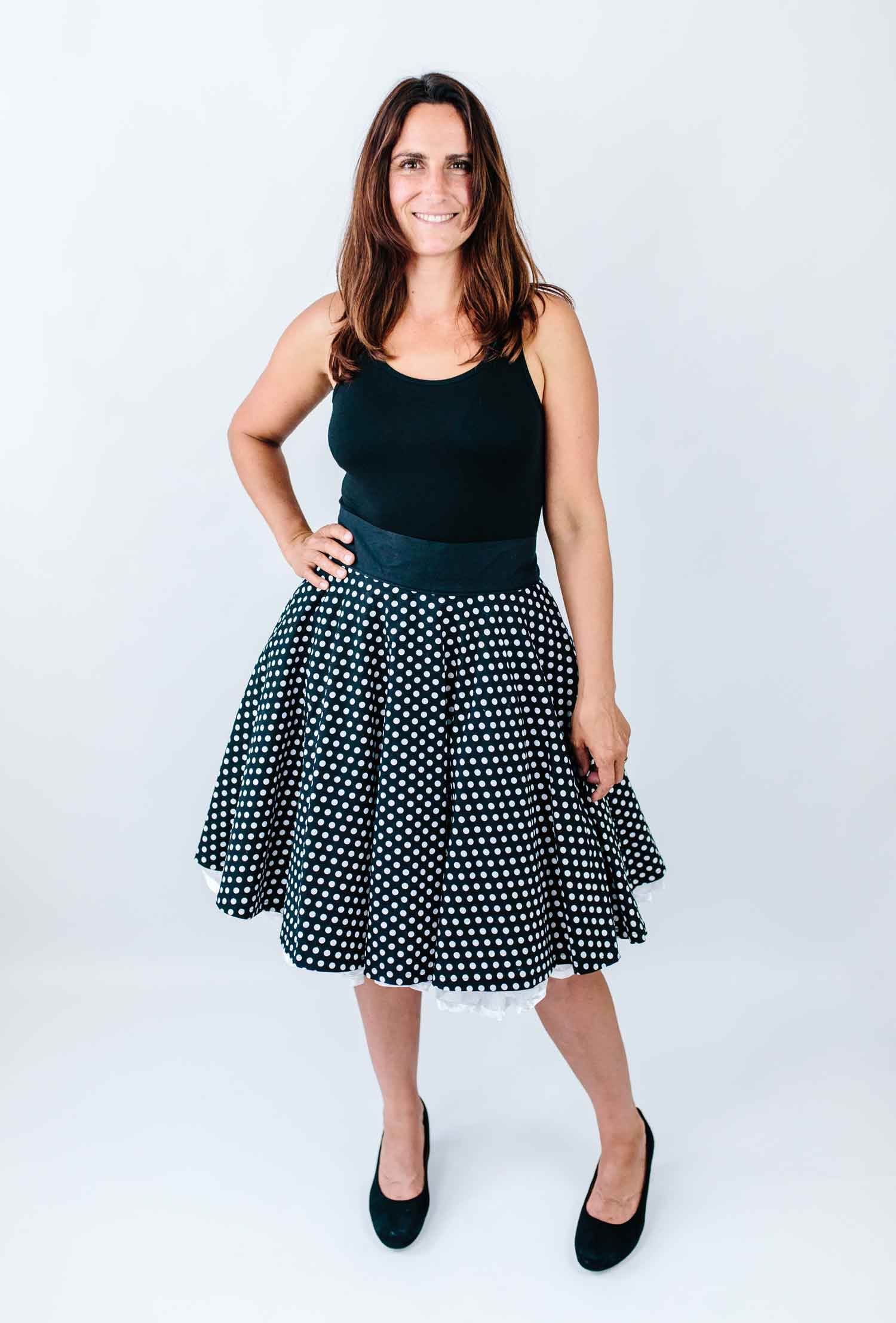 Schnittmuster Tellerrock mit Petticoat AVARITIA (34-58) : - Sewando