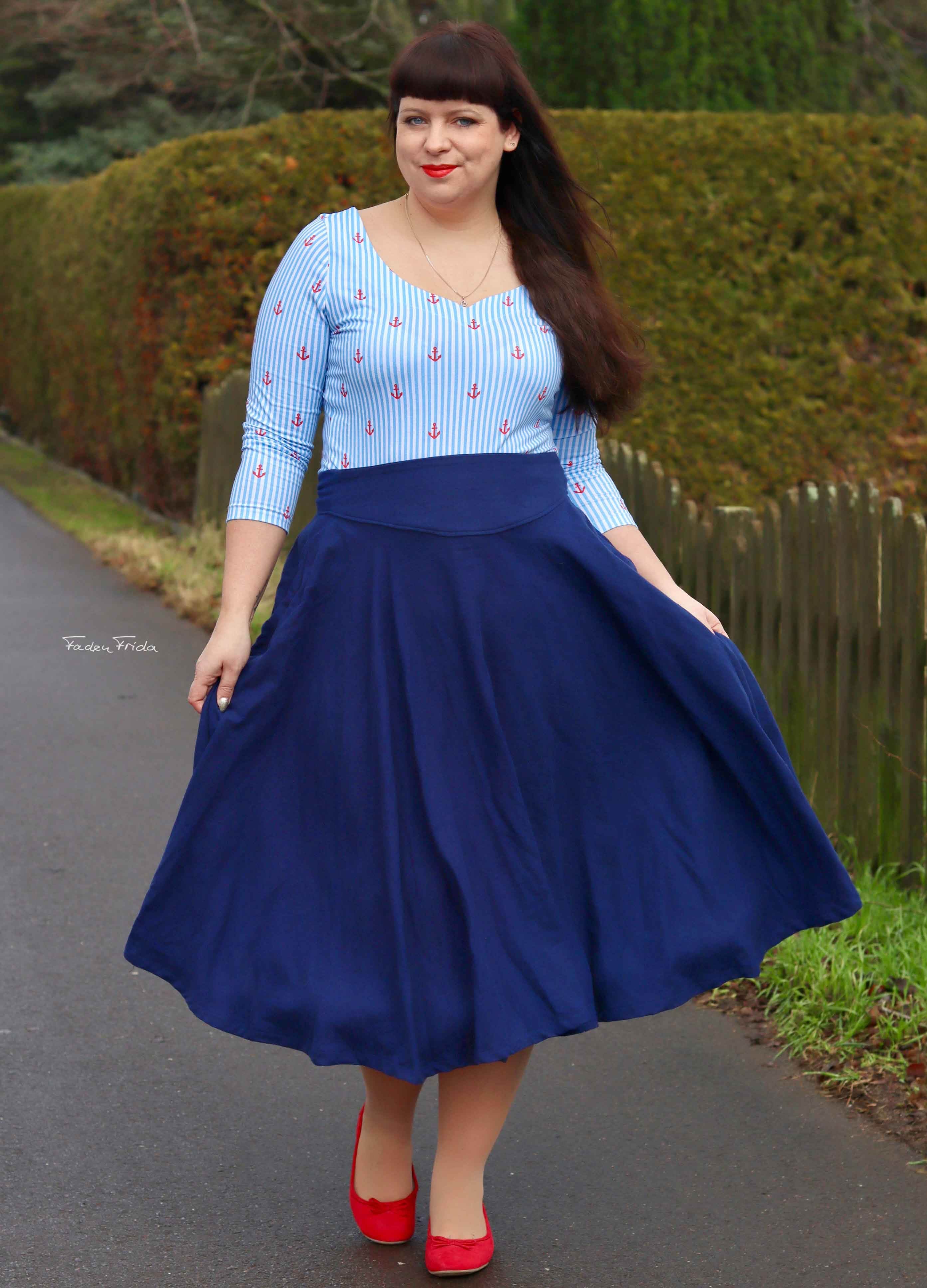 Schnittmuster Tellerrock mit Petticoat AVARITIA (34-58) : - Sewando