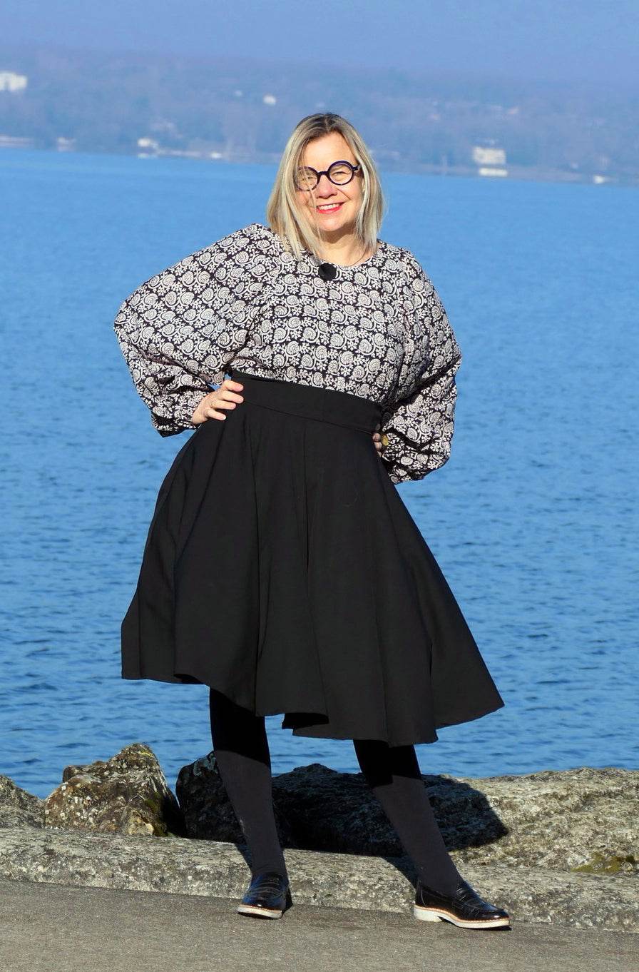 Schnittmuster Tellerrock mit Petticoat AVARITIA (34-58) : - Sewando