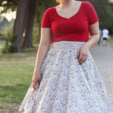 Schnittmuster Tellerrock mit Petticoat AVARITIA (34-58) : - Sewando