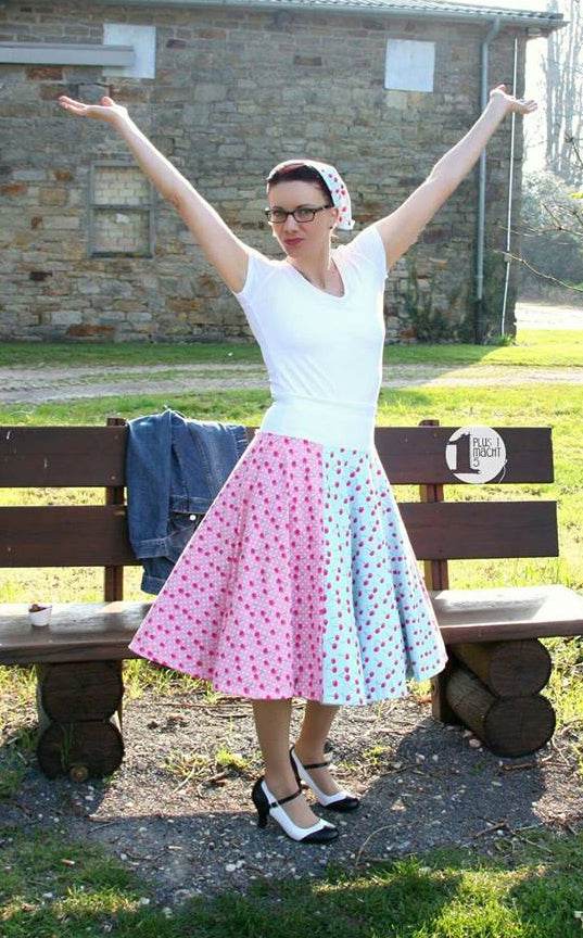 Schnittmuster Tellerrock mit Petticoat AVARITIA (34-58) : - Sewando