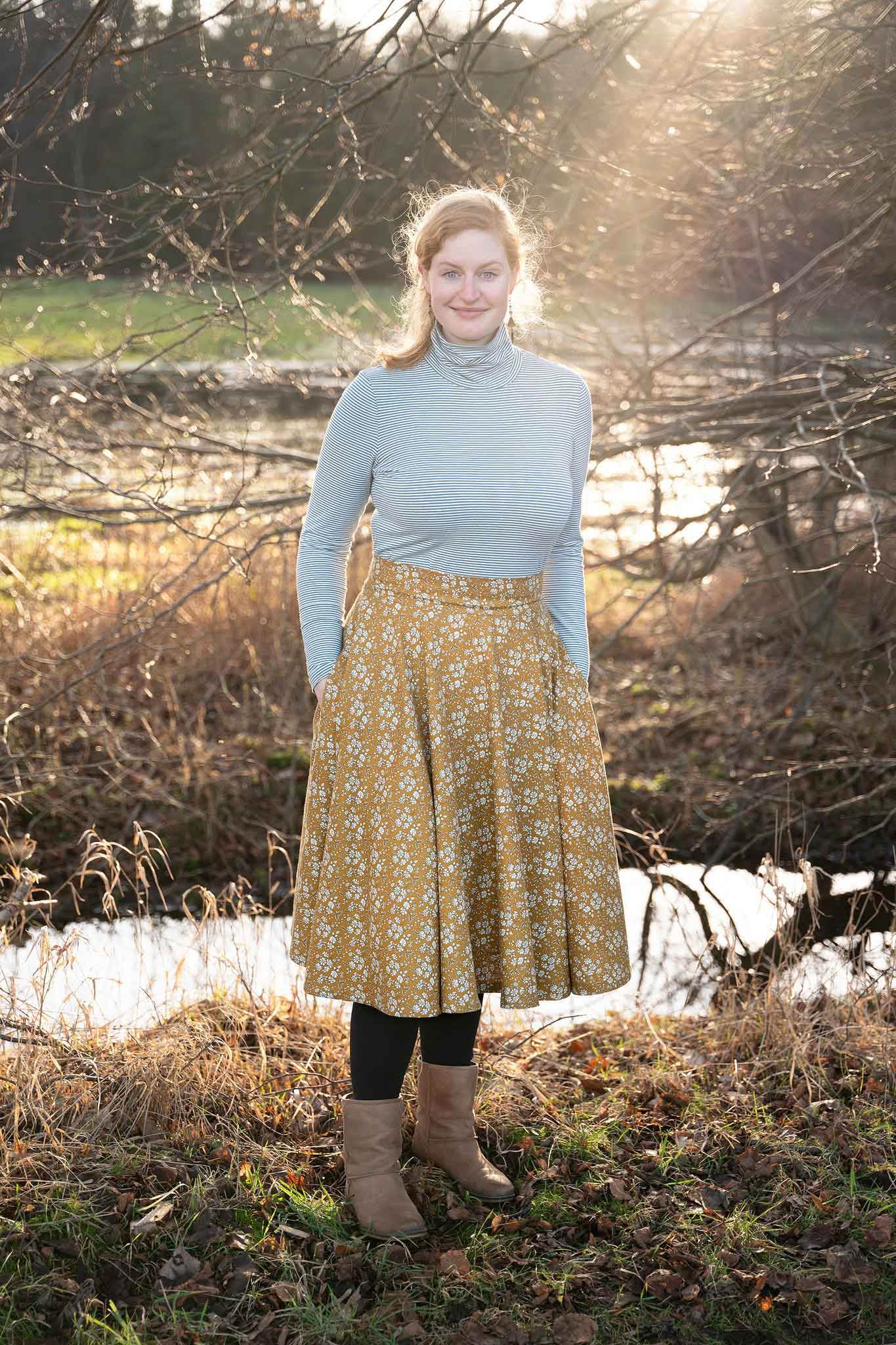 Schnittmuster Tellerrock mit Petticoat AVARITIA (34-58) : - Sewando