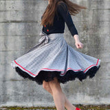 Schnittmuster Tellerrock mit Petticoat AVARITIA (34-58) : - Sewando