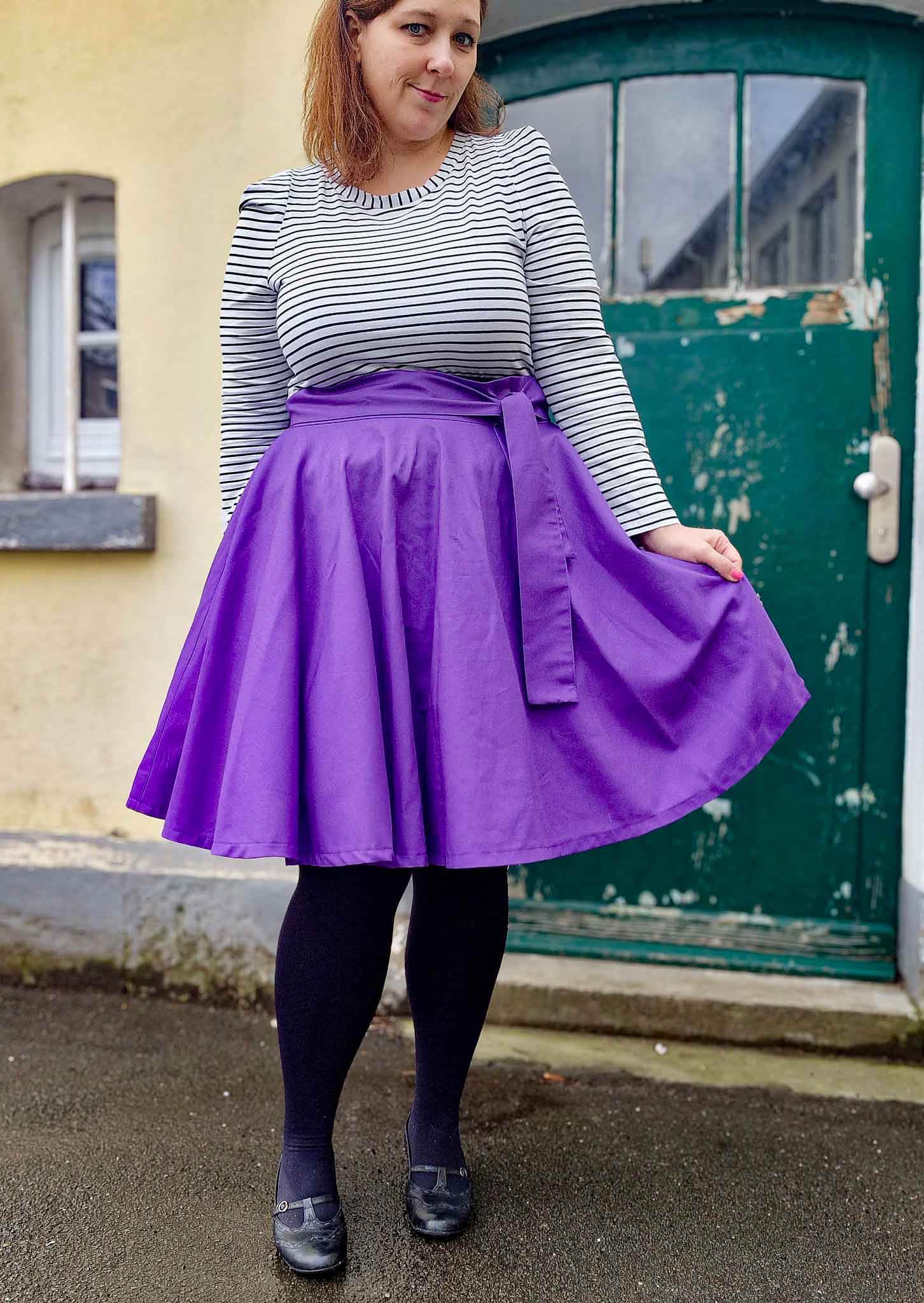 Schnittmuster Tellerrock mit Petticoat AVARITIA (34-58) : - Sewando