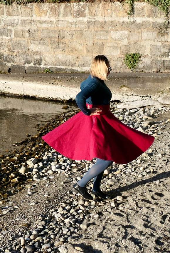 Schnittmuster Tellerrock mit Petticoat AVARITIA (34-58) : - Sewando