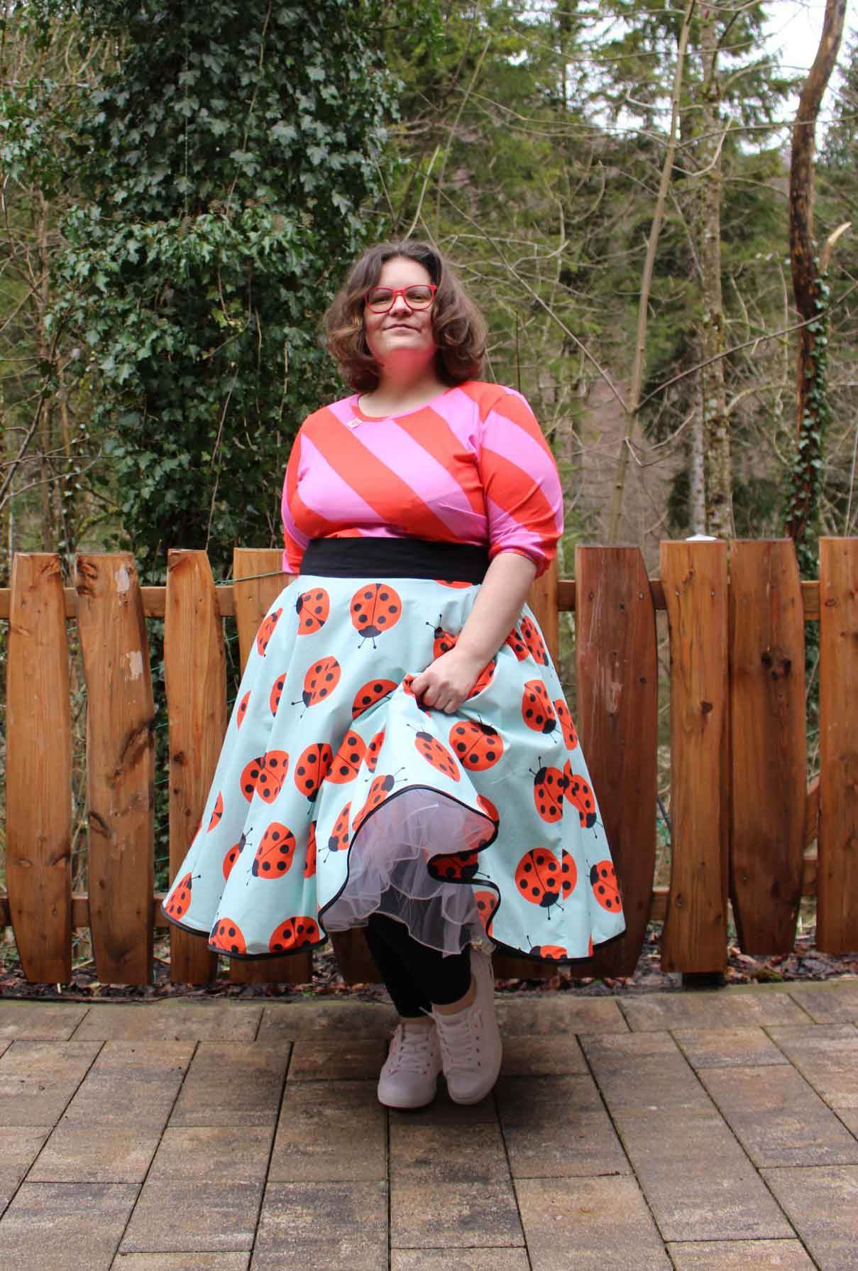 Schnittmuster Tellerrock mit Petticoat AVARITIA (34-58) : - Sewando