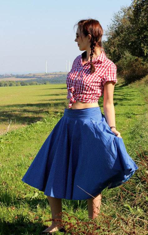 Schnittmuster Tellerrock mit Petticoat AVARITIA (34-58) : - Sewando