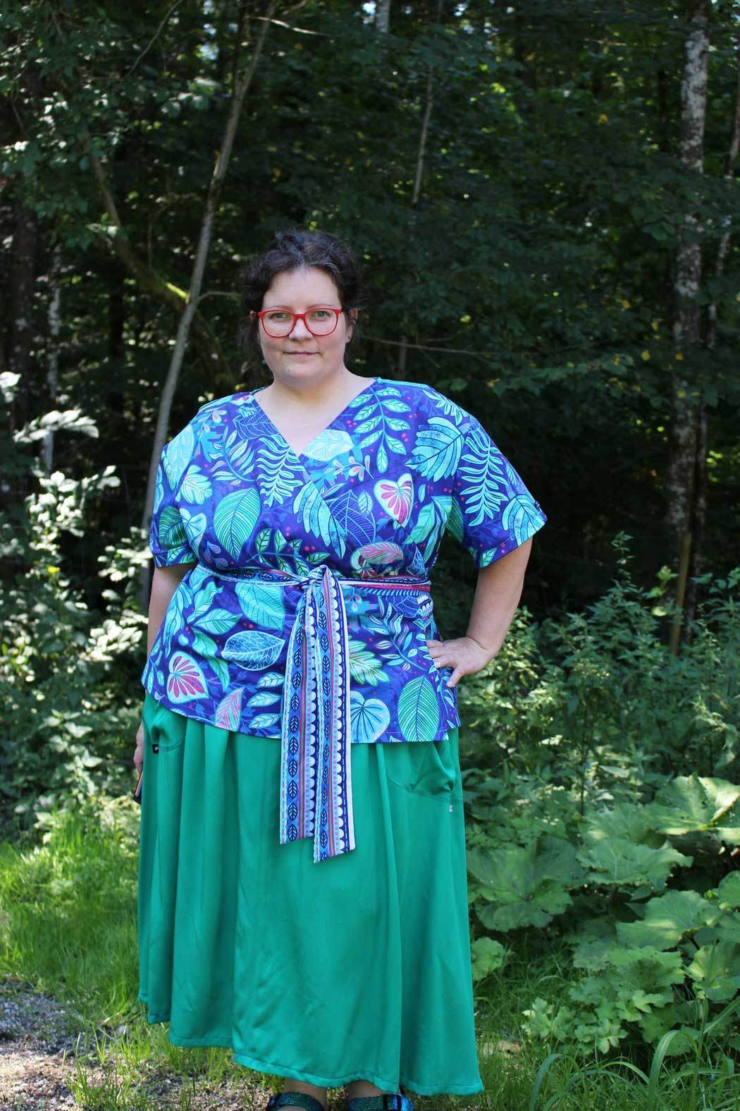 Schnittmuster Wickelbluse OLIVIA (34-56) : - Sewando