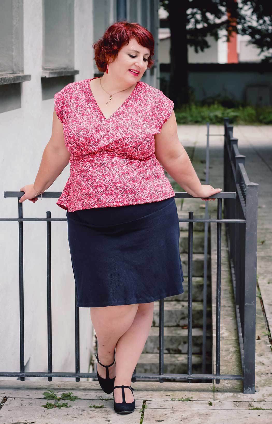 Schnittmuster Wickelbluse OLIVIA (34-56) : - Sewando