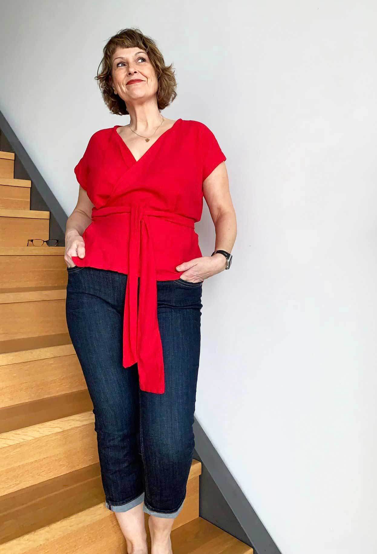 Schnittmuster Wickelbluse OLIVIA (34-56) : - Sewando