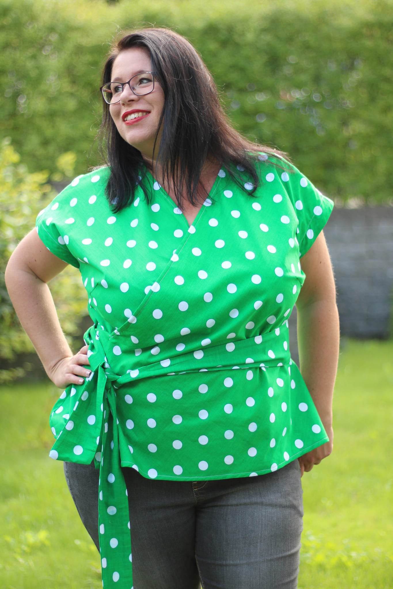 Schnittmuster Wickelbluse OLIVIA (34-56) : - Sewando