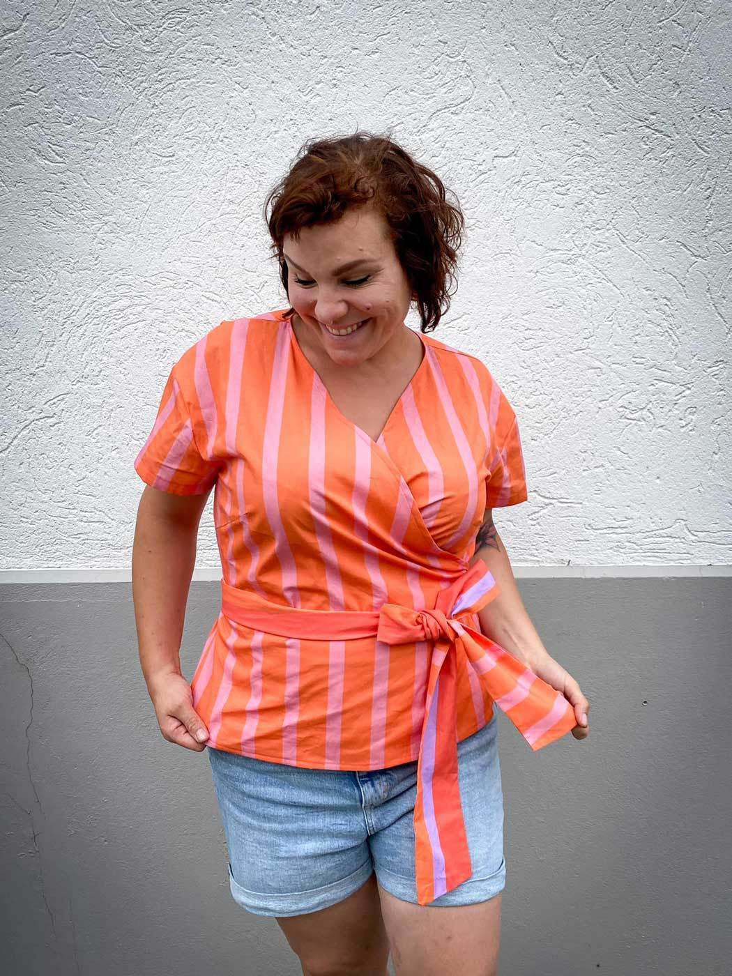 Schnittmuster Wickelbluse OLIVIA (34-56) : - Sewando