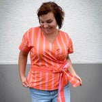Schnittmuster Wickelbluse OLIVIA (34-56) : - Sewando
