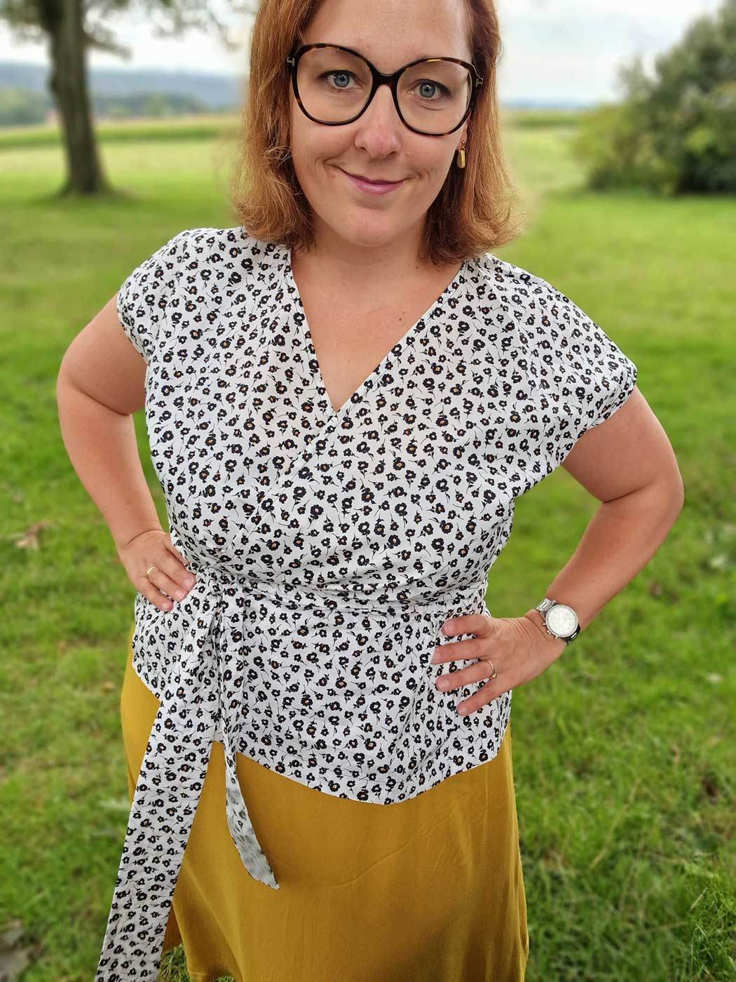 Schnittmuster Wickelbluse OLIVIA (34-56) : - Sewando