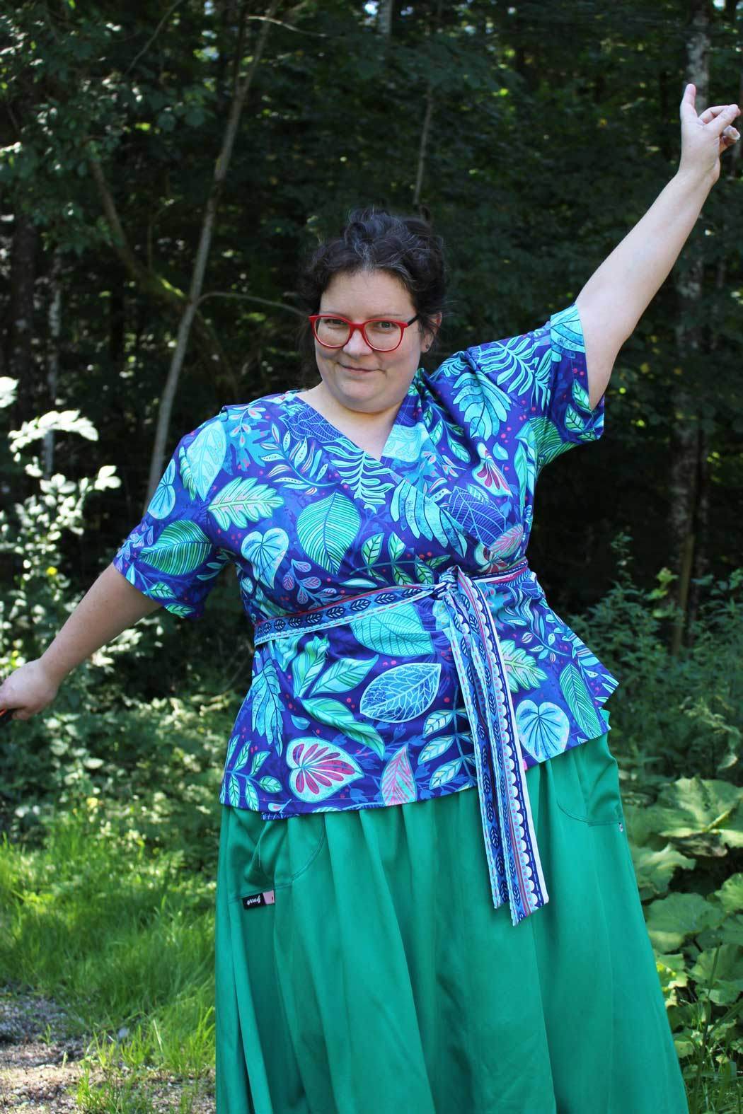 Schnittmuster Wickelbluse OLIVIA (34-56) : - Sewando