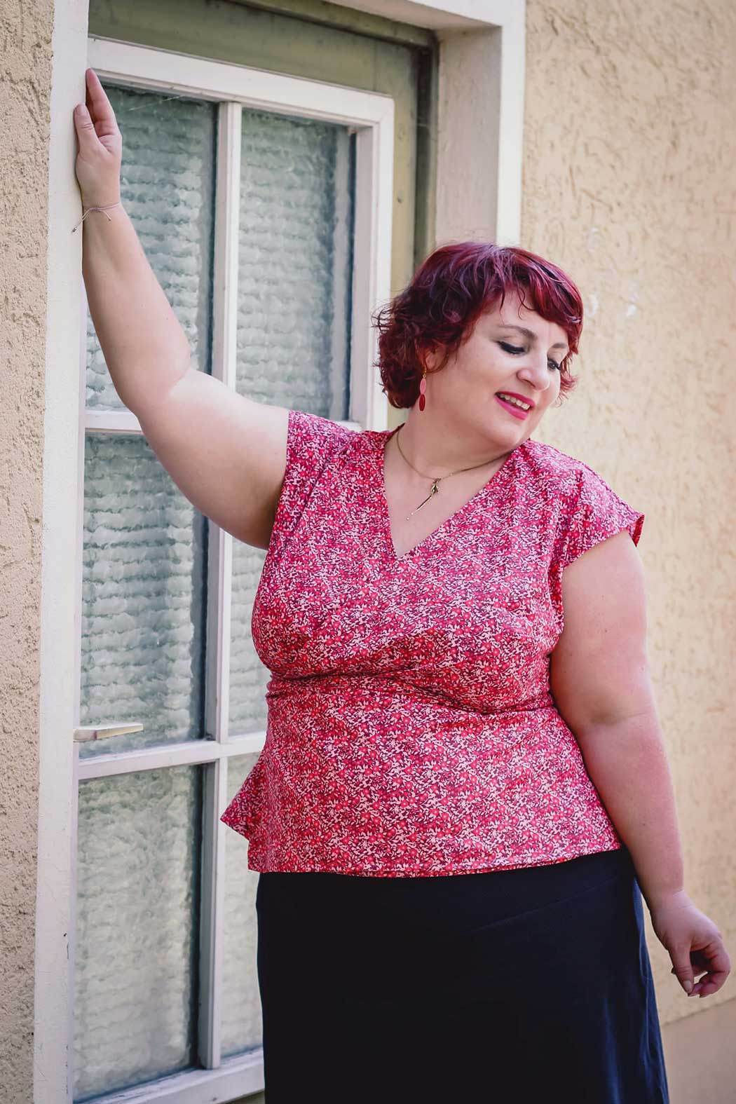 Schnittmuster Wickelbluse OLIVIA (34-56) : - Sewando