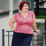 Schnittmuster Wickelbluse OLIVIA (34-56) : - Sewando