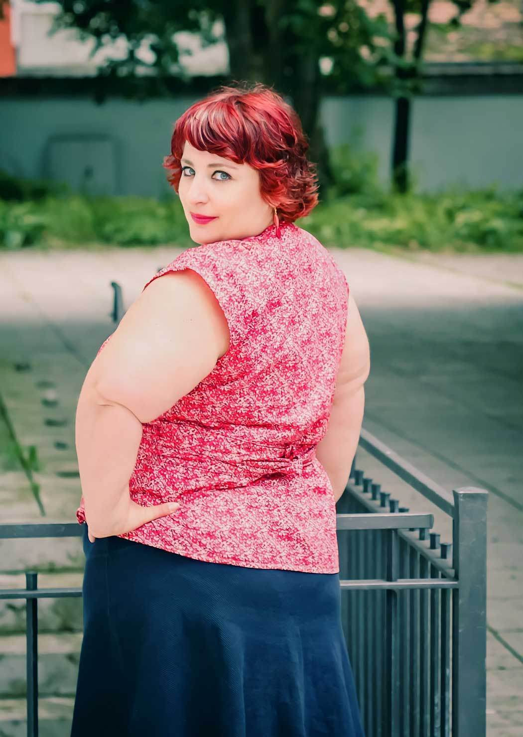 Schnittmuster Wickelbluse OLIVIA (34-56) : - Sewando