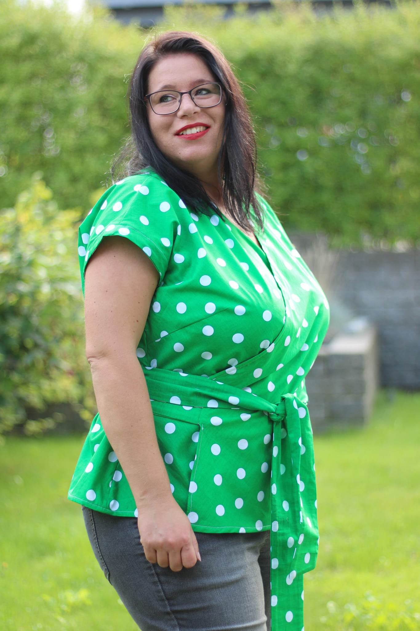 Schnittmuster Wickelbluse OLIVIA (34-56) : - Sewando