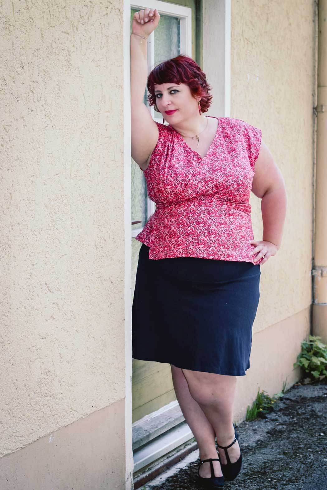 Schnittmuster Wickelbluse OLIVIA (34-56) : - Sewando