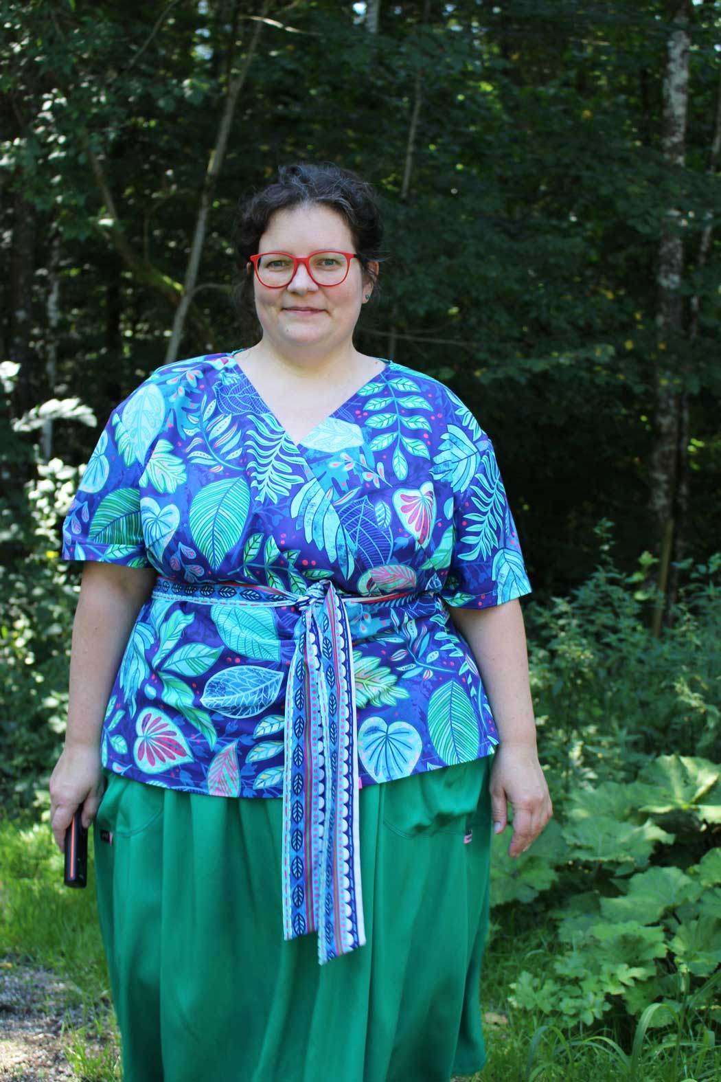 Schnittmuster Wickelbluse OLIVIA (34-56) : - Sewando