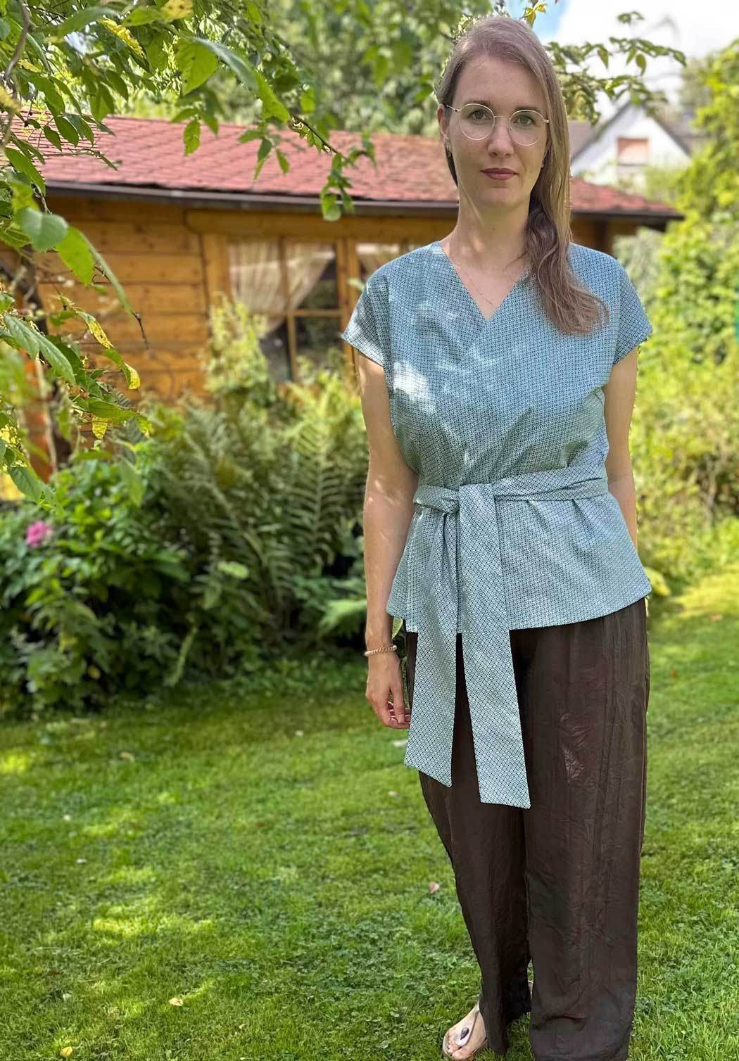 Schnittmuster Wickelbluse OLIVIA (34-56) : - Sewando