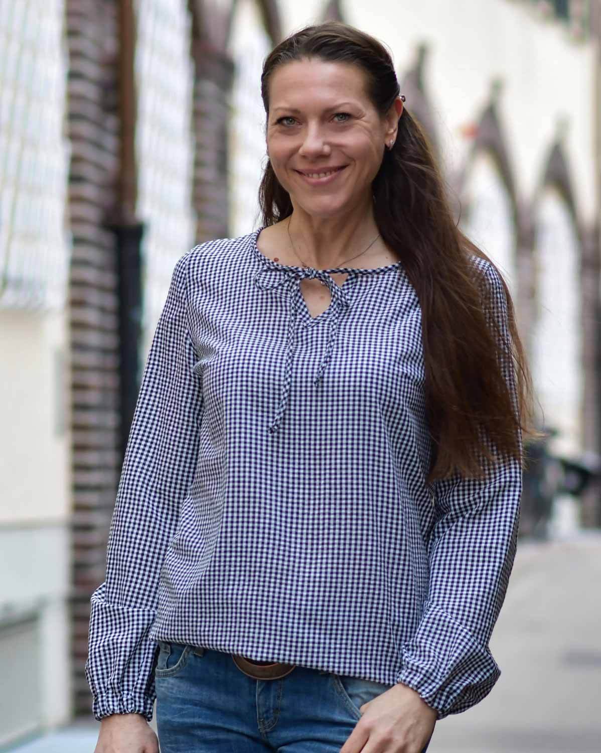 Schnittmuster Bluse „Vergiss mein nicht“ Damen Gr. 32 - 62 : - Sewando
